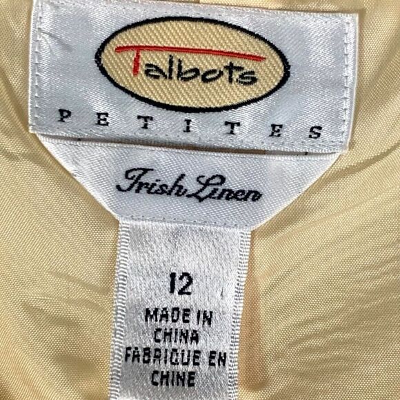 Talbots Irish Linen Sleeveless Lined Dress - Picture 6 of 8